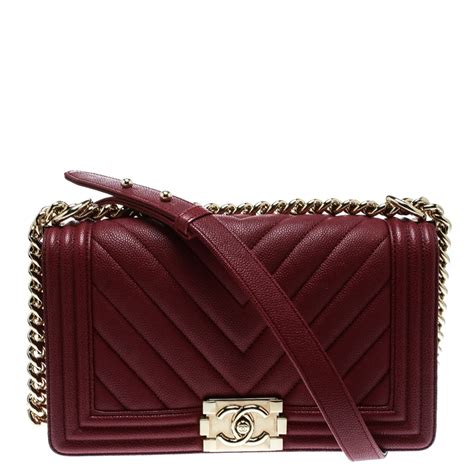 chanel boy bag burgundy|chanel burgundy flap bag.